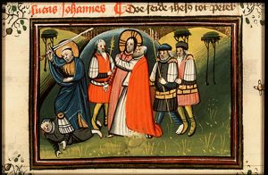The arrest of Christ: the kiss of Judas; the ear of Malchus cut off by St. Peter