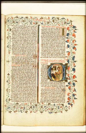 The Evangelist St. Luke with his symbol the ox