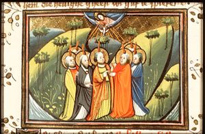 Pentecost: the Holy Spirit descends upon the apostles