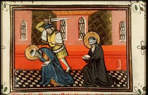 The martyrdom of St. James the Great: he is beheaded