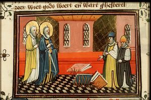 St. Paul and the two exorcists who burn their books at Ephesus