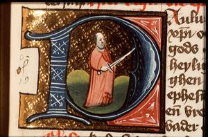 St. Paul holding a sword