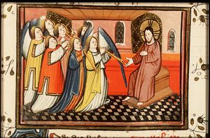 The seven angels receive seven trumpets