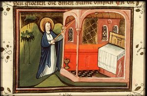 The Evangelist St. John measures the temple