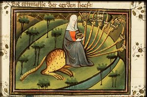 The vision of Babylon: the scarlet woman on the beast with seven heads