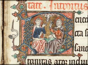The Trinity: God the Father, Christ and the Holy Spirit as a dove