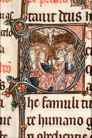 Pentecost: the Holy Spirit descends upon the apostles