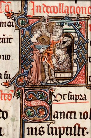 The beheading of St. John the Baptist