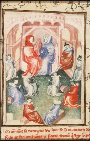 The Pope and the Antipope in Fortune's castle