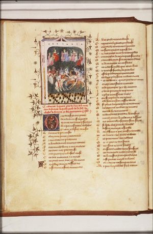 Paintings in the Hall of Fortune: Liberal Arts and a siege