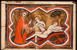 The Creation: God forms Eve from Adam's rib