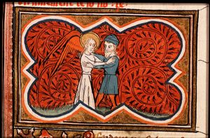 Jacob wrestles with the angel