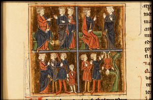 Attendants before Laius, king of Thebes (1st of 4)