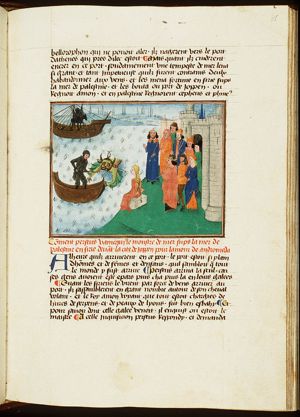 Perseus frees Andromeda