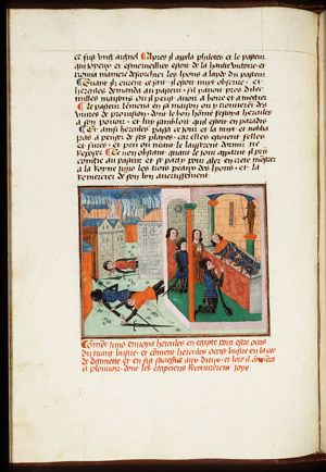 Hercules sacrifices Busiris to Jupiter