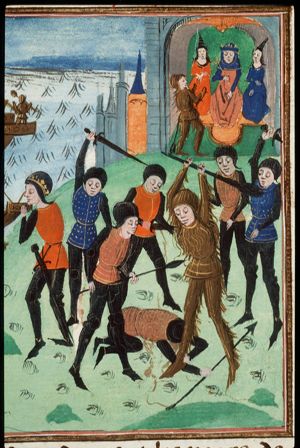 Hercules comes to Oeneus, king of Anatolia; Hercules falls in love with Deianira; Hercules fights Achelous