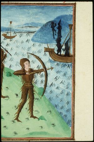 The marriage of Hercules and Deianira; Hercules journeying with Deianira; Deianira receives the poison from Nessus; Hercules kills Nessus