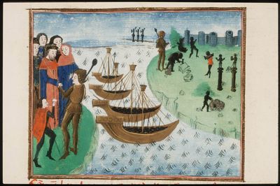 Hercules goes to Spain to secure the cattle of Geryon