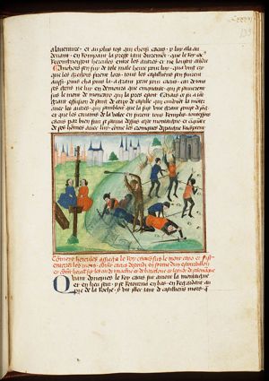 Hercules lays siege to Cacus