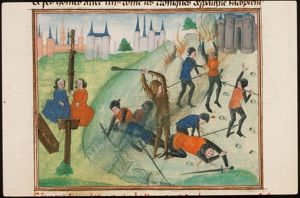 Hercules lays siege to Cacus