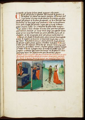Evander, king of Arcadia, dedicates a temple to Hercules; Queen Facua falls in love with Hercules