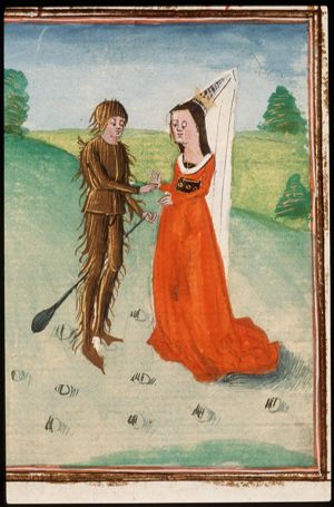Evander, king of Arcadia, dedicates a temple to Hercules; Queen Facua falls in love with Hercules