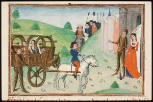 Queen Facua's triumph; King Famis on his way to Laurentum; Hercules and queen Facua in Laurentum