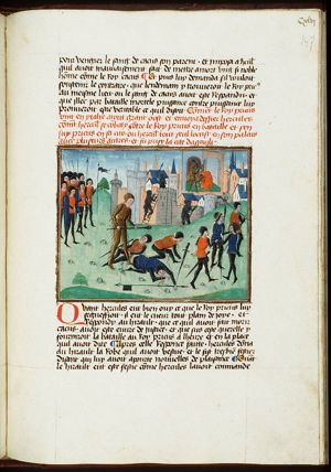 Fight between Hercules and Pricus; Hercules kills Pricus
