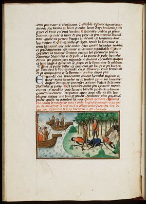 Fight between Hercules and Diomedes, king of Thrace