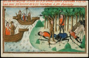 Fight between Hercules and Diomedes, king of Thrace