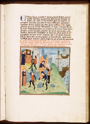Priam, king of Troy, rebuilds Troy; Antenor is sent to the Greeks