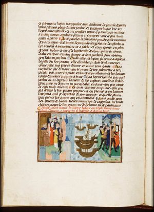 Paris sets from Troy; the abduction of Helen