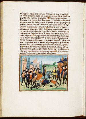 Battle between the Greeks and the Trojans