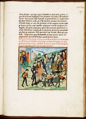 Battle between the Greeks and the Trojans