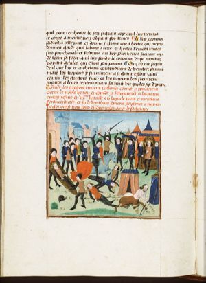 Battle between the Greeks and the Trojans