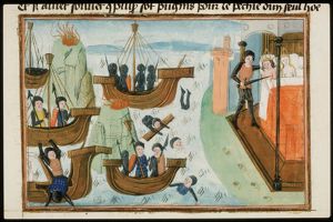 Nauplius causes Greek ships to founder; Aegisthus kills Agamemnon
