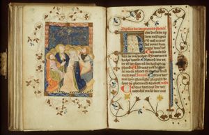 Pentecost: the Holy Spirit descends upon Mary and the apostles