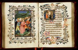 The carrying of the cross: Christ bears the cross