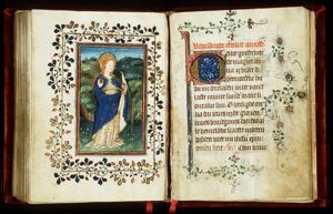 St. Cecilia of Rome holding two birds