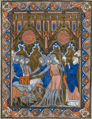 Abraham and Melchizedek exchange offerings