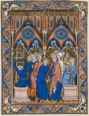 Joseph is sold to the Ishmaelites; Ruben’s despair
