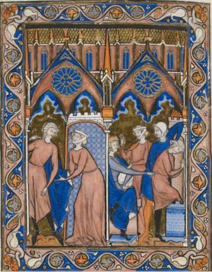 Potiphar’s wife tries to tempt Joseph; he is imprisoned