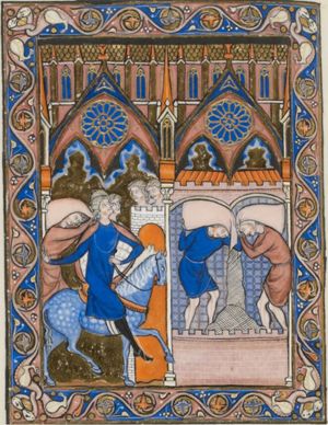 Joseph in triumph; the storage of grain