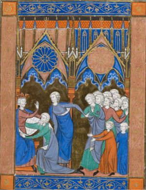 Joseph presents Jacob and his family to Pharaoh