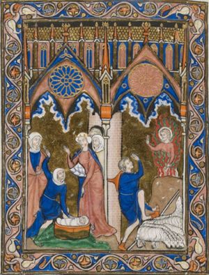 The finding of Moses; the burning bush