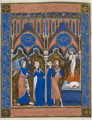 The annunciation of Samson’s birth; his mother and father sacrifice