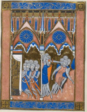 The Israelites pray before the Ark; the surviving Benjaminites flee to the mountains