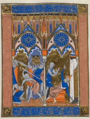 The Philistines prevail in battle and take the Ark; a messenger tells Eli who is shocked and falls over