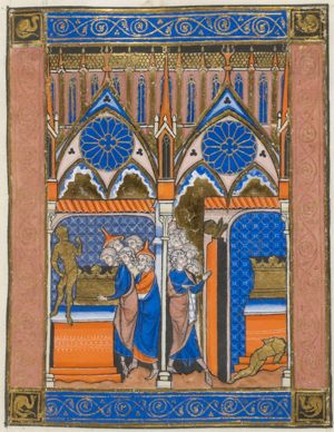 The Philistines place the Ark in the temple of Dagon; they find the statue broken