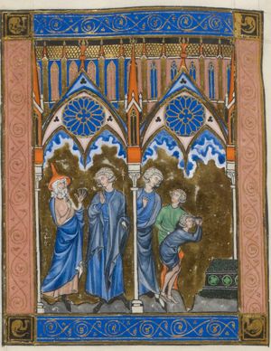 Samuel describes the signs Saul will see; the first sign